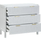 LLOYD 3 DRAWER CHEST WHITE RATTAN