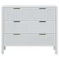 LLOYD 3 DRAWER CHEST WHITE RATTAN