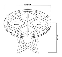 NEWTON CIRCULAR DINING TABLE