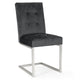 WARSAW UPHOLSTERED CANTILEVER CHAIR- GUN METAL