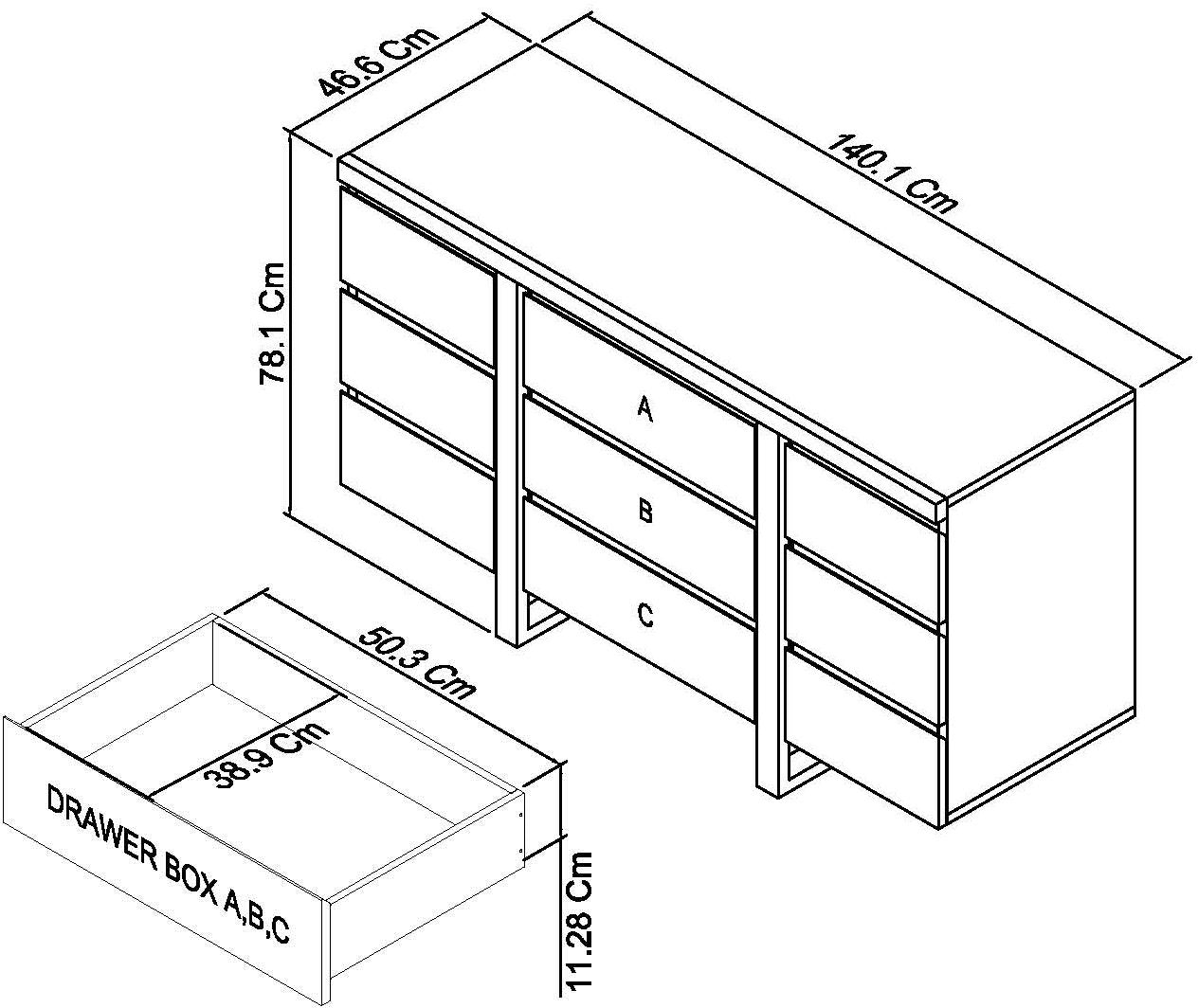 WARSAW NARROW SIDEBOARD