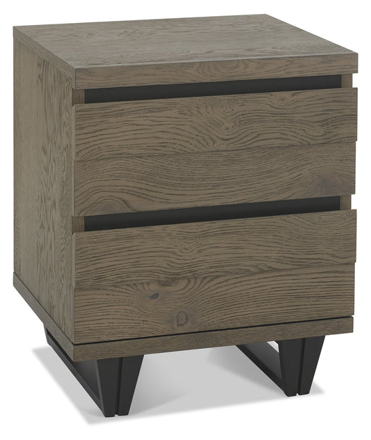 MUNICH 2 DRAWER NIGHTSTAND