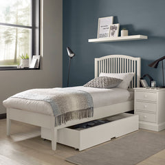 ASHBY WHITE 90CM SLATTED BEDSTEAD