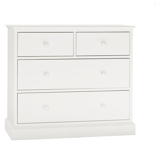 ASHBY WHITE 2+2 DRAWER CHEST