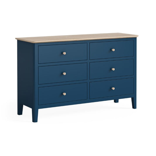 TOULOUSE 6 DRAWER CHEST  NAVY