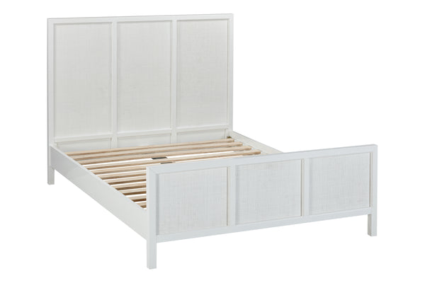 LLOYD KINSIZE BEDSTEAD WHITE RATTAN