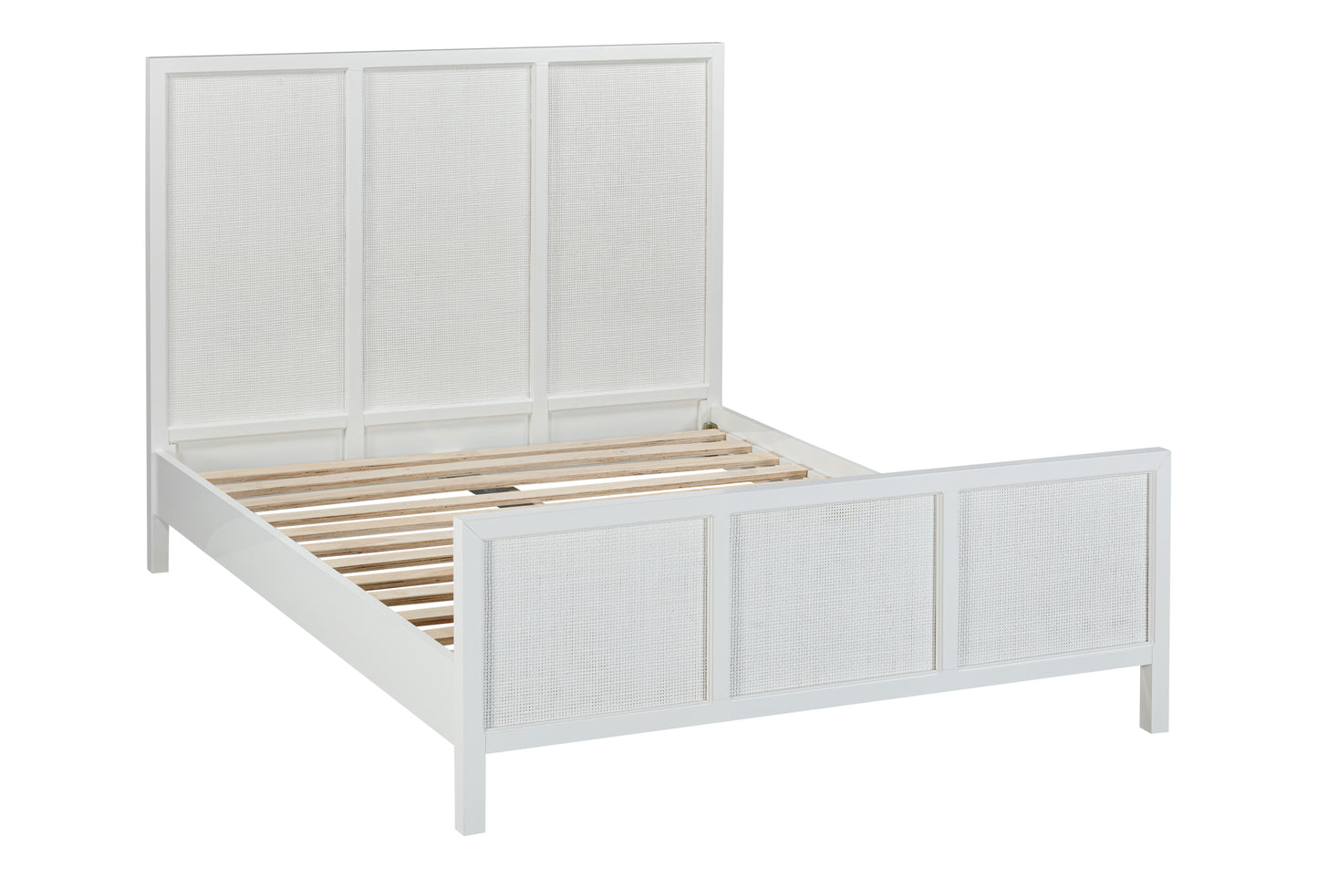 LLOYD DOUBLE BEDSTEAD WHITE RATTAN