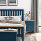 TOULOUSE 4FT6 SLATTED BED NAVY