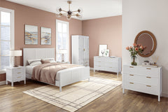 LLOYD DOUBLE BEDSTEAD WHITE RATTAN