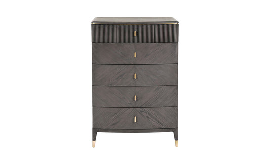 ROMA TALL CHEST 5 DRAWERS EBONY