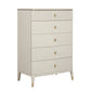 ROMA TALL CHEST 5 DRAWERS STONE