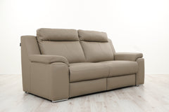 OVIEDO 206CM FIXED LEATHER SOFA