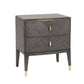 ROMA 2 DRAWER NIGHSTAND EBONY