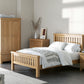 WOODLAND 6FT SLATTED OAK BEDFRAME