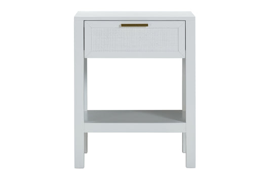 LLOYD 1 DRAWER LOCKER WHITE RATTAN