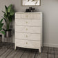 ROMA TALL CHEST 5 DRAWERS STONE