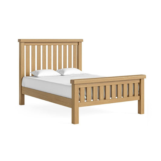 WOODLAND 5FT SLATTED OAK BEDFRAME