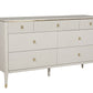 ROMA 7 DRAWER WIDE CHEST STONE