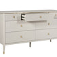 ROMA 7 DRAWER WIDE CHEST STONE