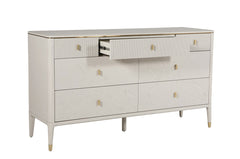 ROMA 7 DRAWER WIDE CHEST STONE