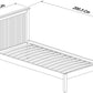 ODIN 90CM LOW FT BEDSTEAD