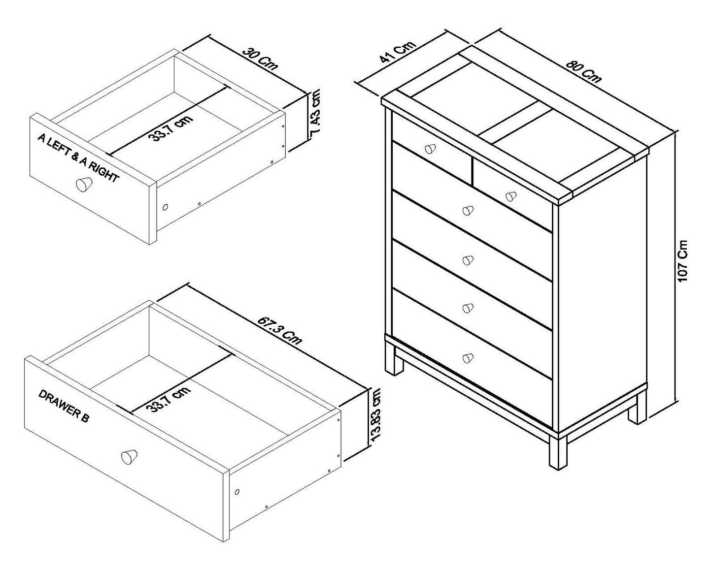 ODIN 4+2 DRAWER CHEST