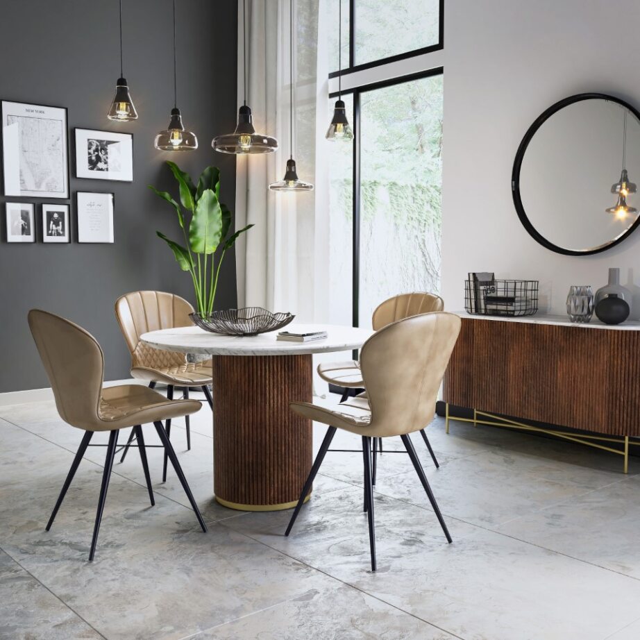 JAMIE 120CM ROUND DINING TABLE