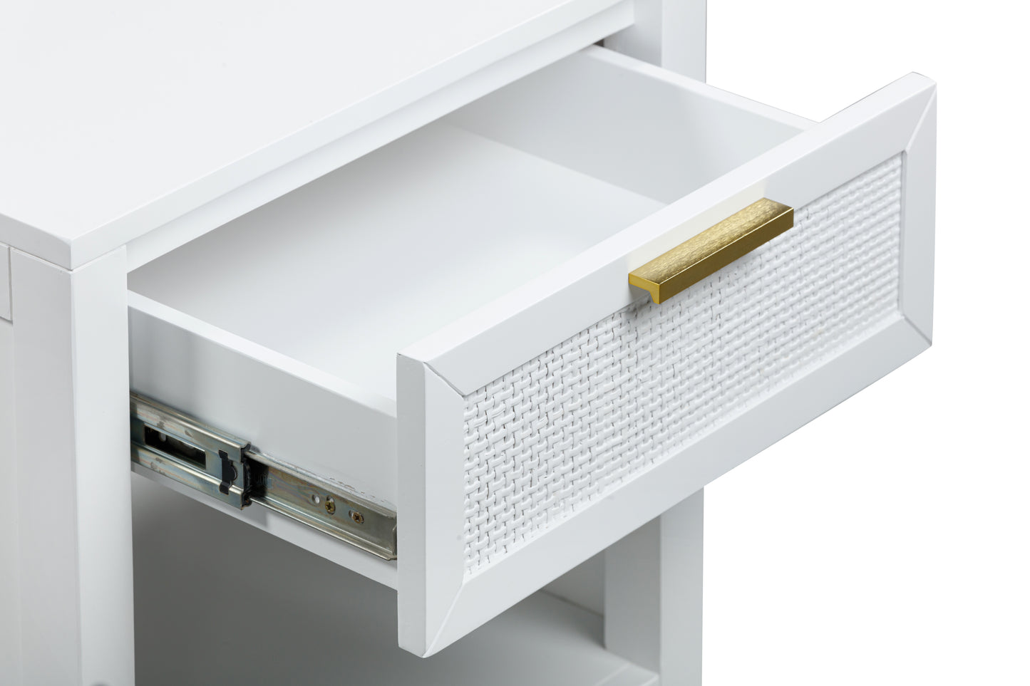 LLOYD 1 DRAWER LOCKER WHITE RATTAN