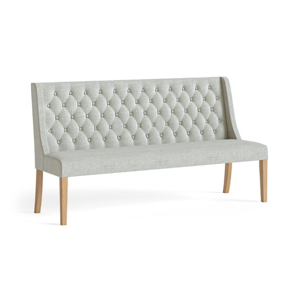 WOODLAND BUTTON BACK BEIGE BENCH