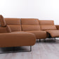 GENOA LEATHER CORNER SUITE WITH ELECTRIC RECLINING