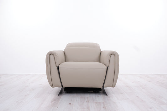 LIPARI ELECTRIC RECLINING LEATHER ARMCHAIR