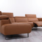 GENOA LEATHER CORNER SUITE WITH ELECTRIC RECLINING