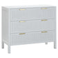 LLOYD 3 DRAWER CHEST WHITE RATTAN