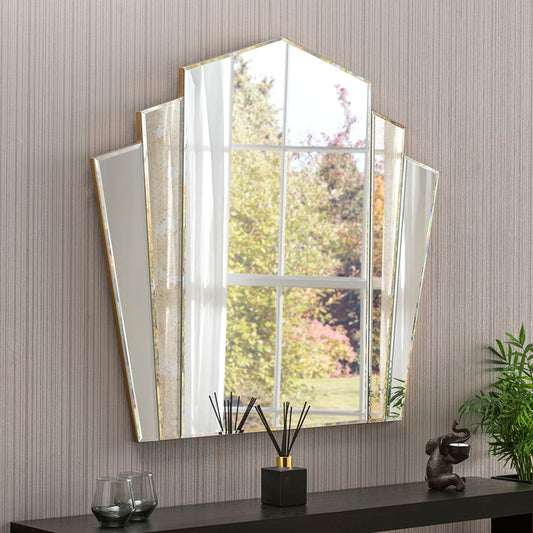 GRANGE MIRROR GOLD LEAF EDGE