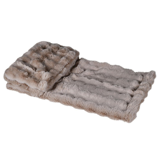 PEARL  LUX FUR THROW