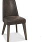 BENNETT UPHOLSTERED CHAIR - BROWN BONDED LEATHER