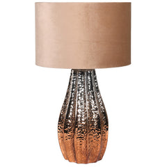OMBRE LAMP WITH VELVET SHADE