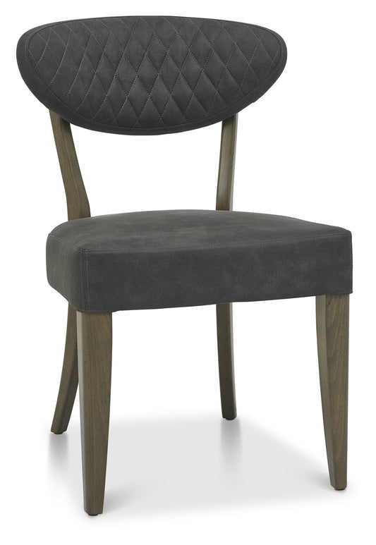 MARLAY UPH CHAIR - DARK GREY FABRIC