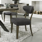 MARLAY UPH CHAIR - DARK GREY FABRIC