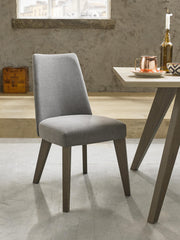 BENNETT UPHOLSTERED CHAIR - SMOKE GREY FABRIC