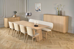 COLLUM 175CM OAK DINING TABLE