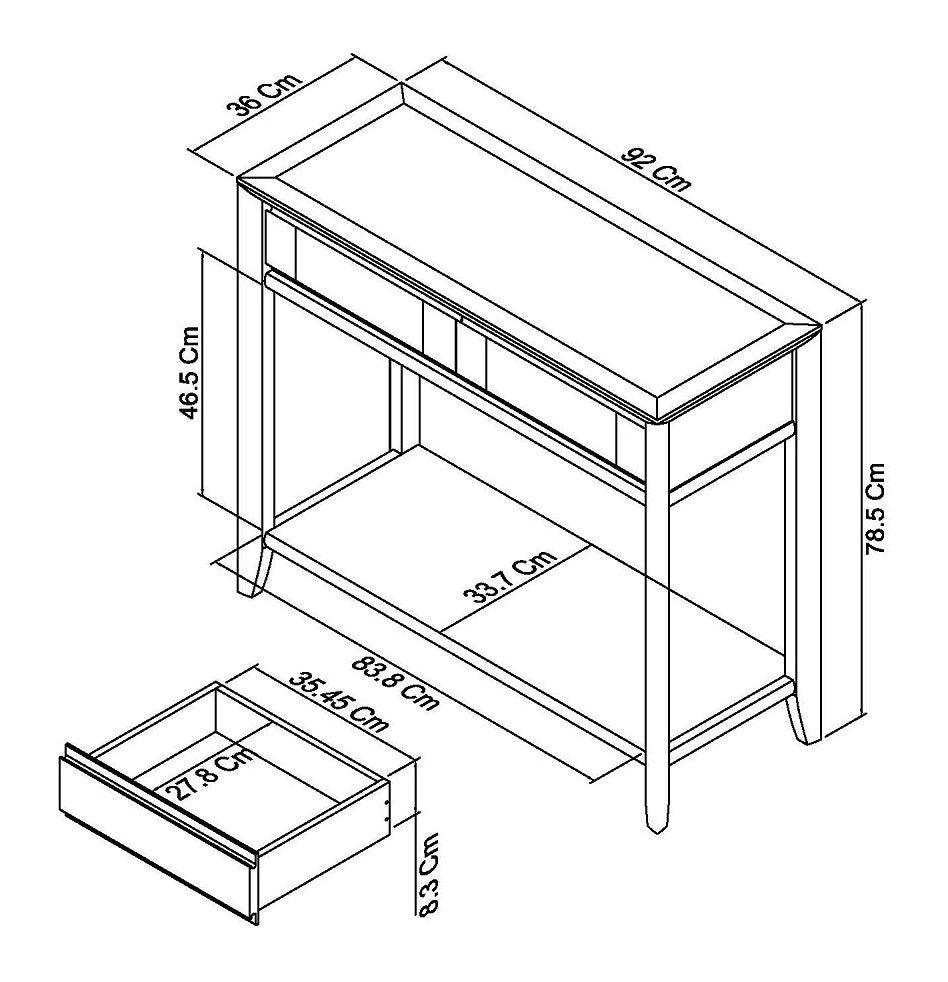 JOSHUA CONSOLE TABLE WITH DRAWERS