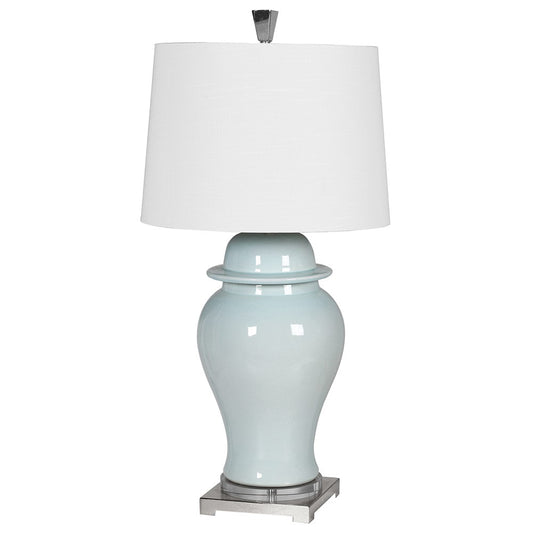 GINGER JAR SOFT BLUE LAMP