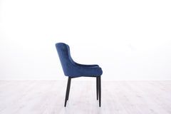 DANNY DINING CHAIR NAVY VELVET