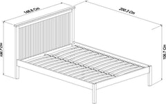 ODIN 135CM LOW FOOT BEDSTEAD