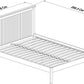 ODIN 135CM LOW FOOT BEDSTEAD