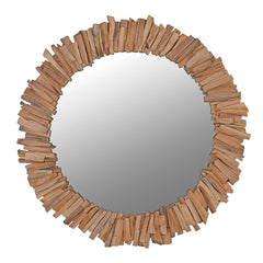 WOODCHIP ROUND MIRROR