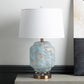 CIMC LIGHT BLUE LAMP WITH WHITE SHADE