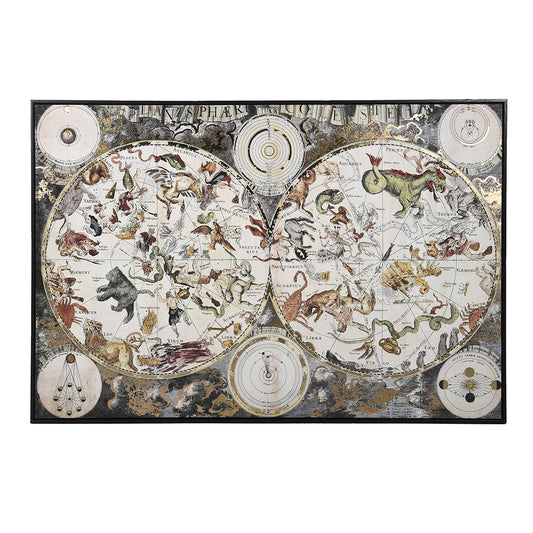 ZODIAC FRAMED MAP