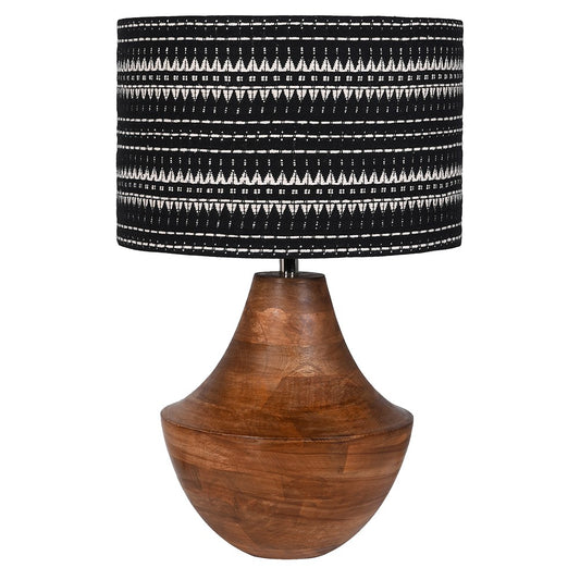 BATH  WOOD HANDWOWEN LAMP